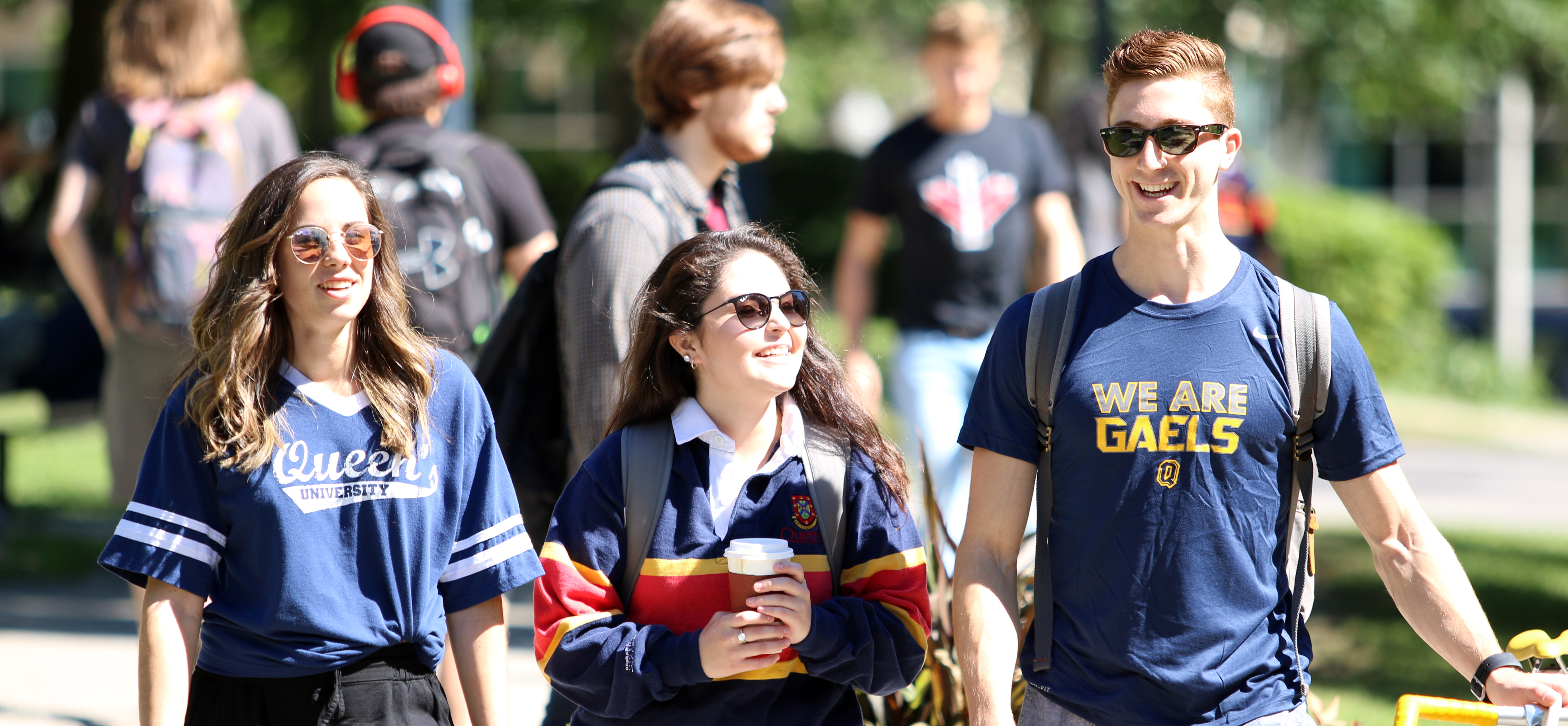 Queen's students on campus