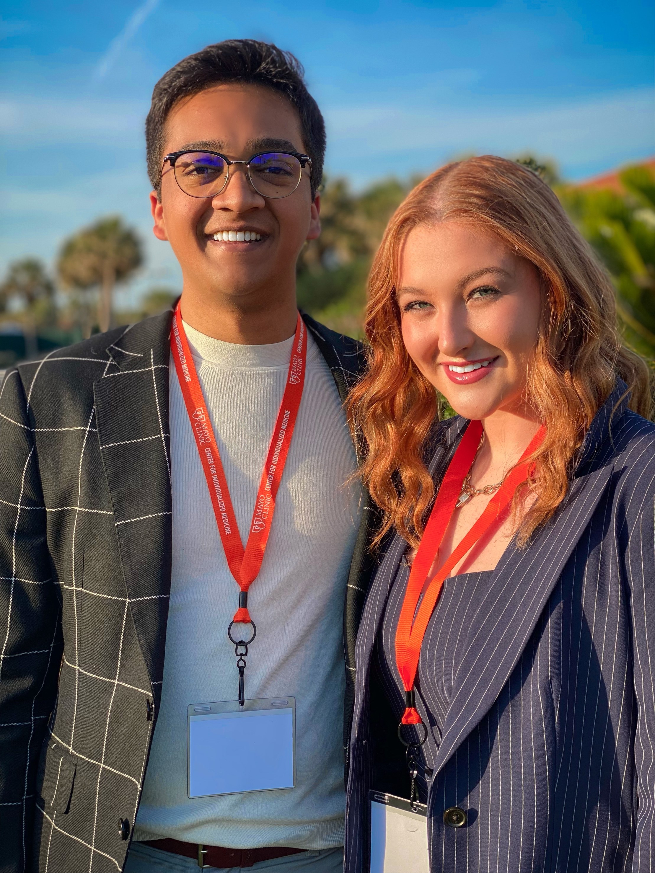 Mayank Bansal (left) and Caitlyn Dignard (right)