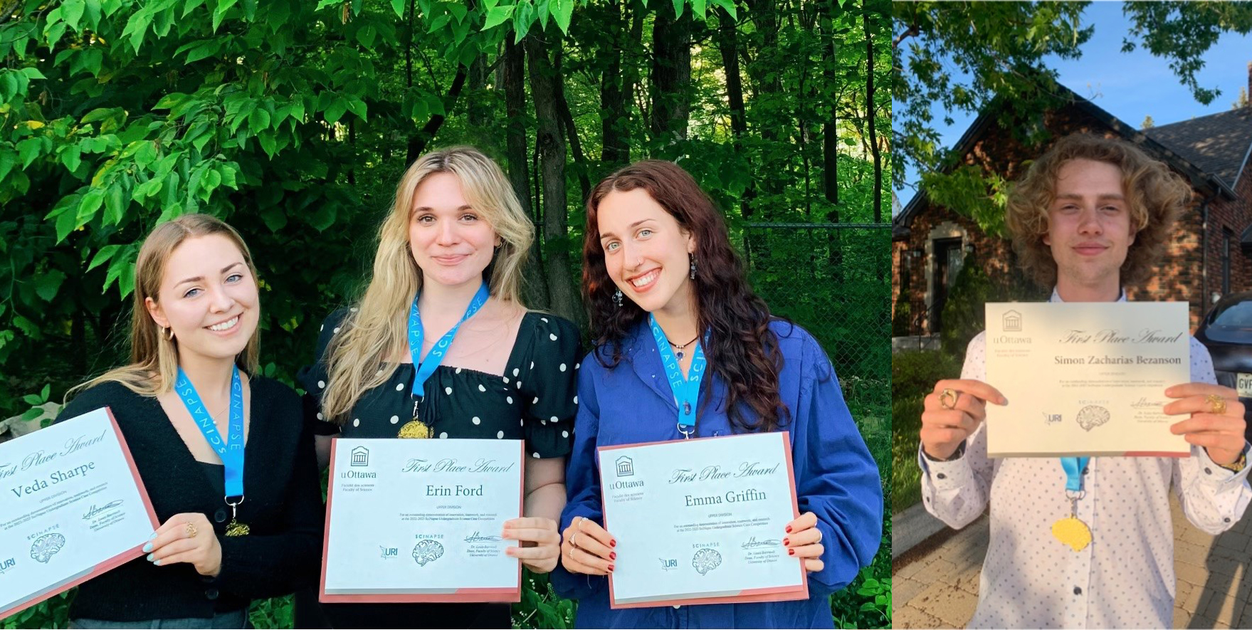 Veda Sharpe, Erin Ford, Emma Griffin, and Simon Zacharias Bezanson