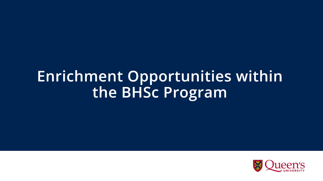 Enrichment Opportunities (Research, Exchange, Internships, Certificates)