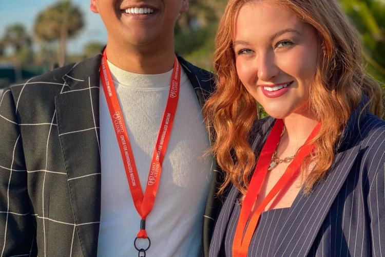 Mayank Bansal (left) and Caitlyn Dignard (right)